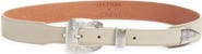 THE GREAT. & Stetson The Western Narrow Suede Belt