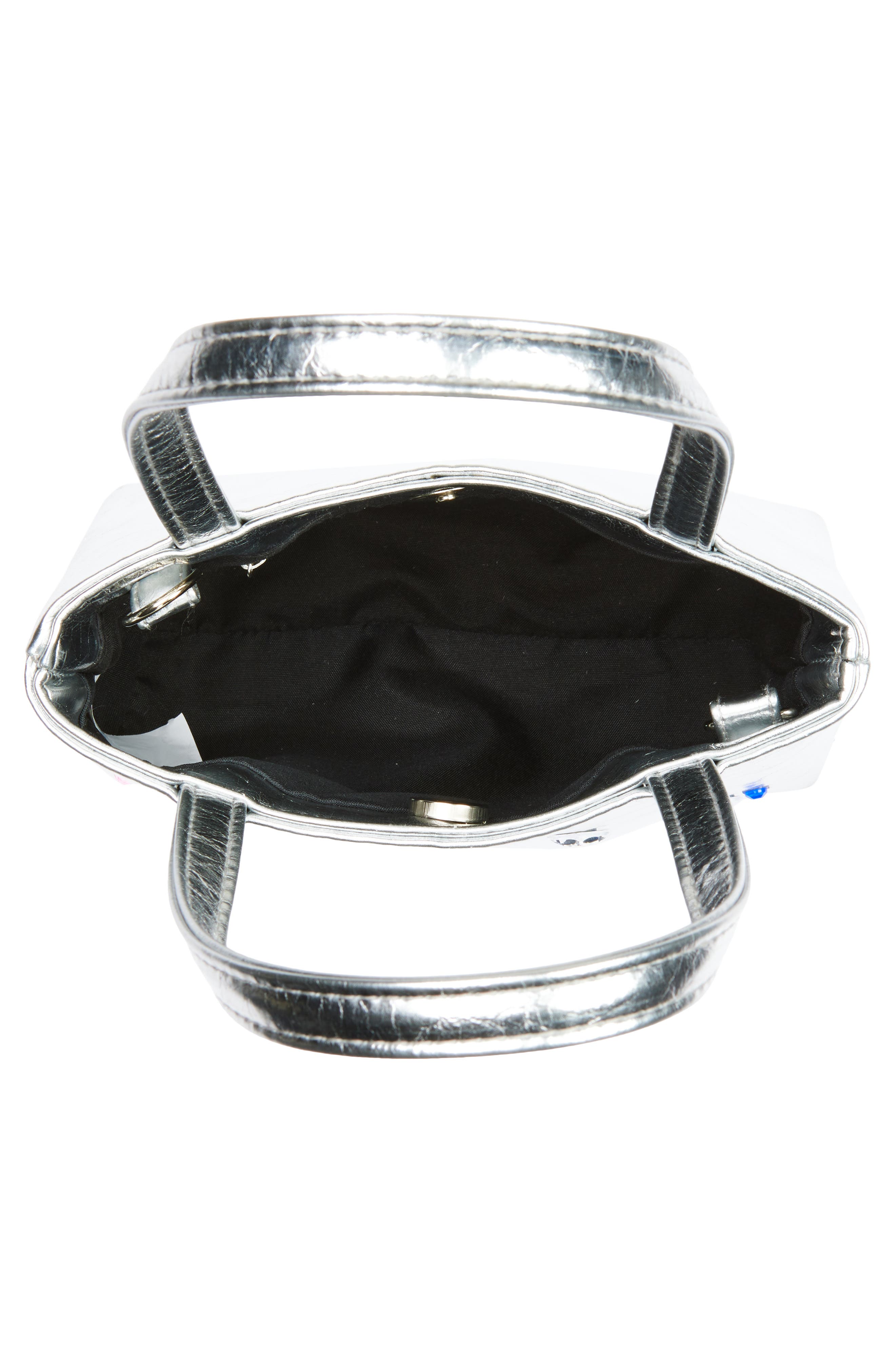 Ruby 
Ry Kids
 Silver Crystal Detail Tote, Alternate, color, Silver