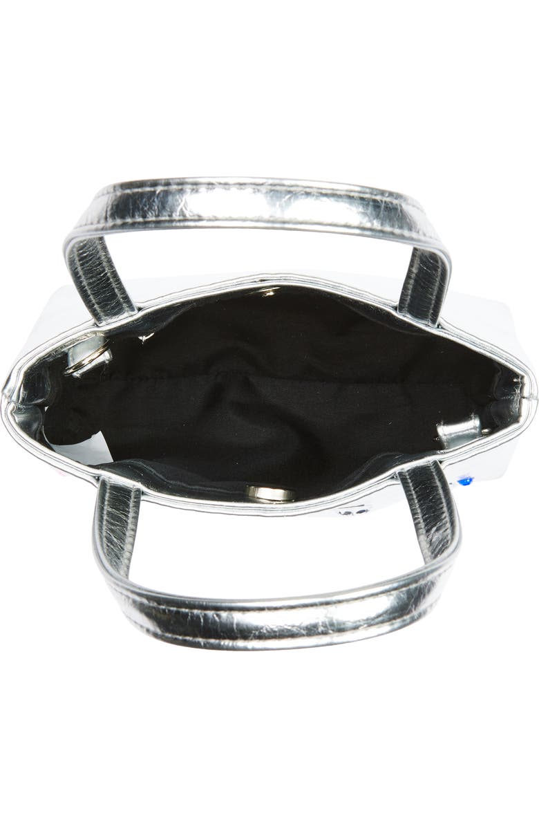 Ruby & Ry Kids' Silver Crystal Detail Tote, Alternate, color, Silver