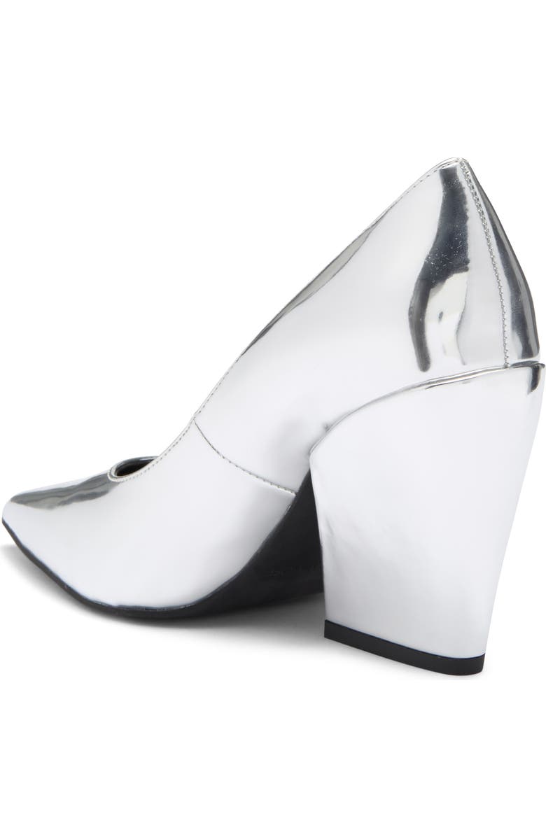 Rebecca Minkoff West Pointed Toe Pump, Alternate, color, Silver