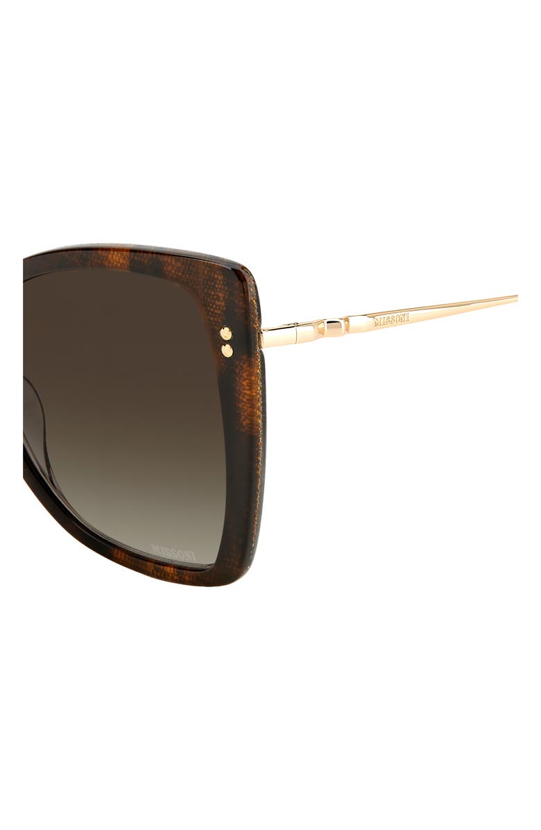 Missoni 58mm Gradient Cat Eye Sunglasses, Alternate, color,