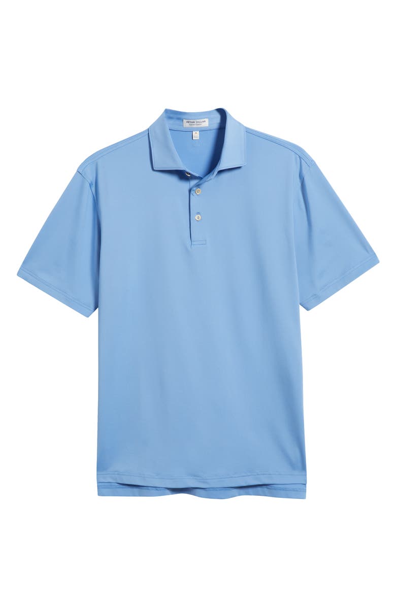 Peter Millar Solid Performance Jersey Polo, Alternate, color, Evening Tide