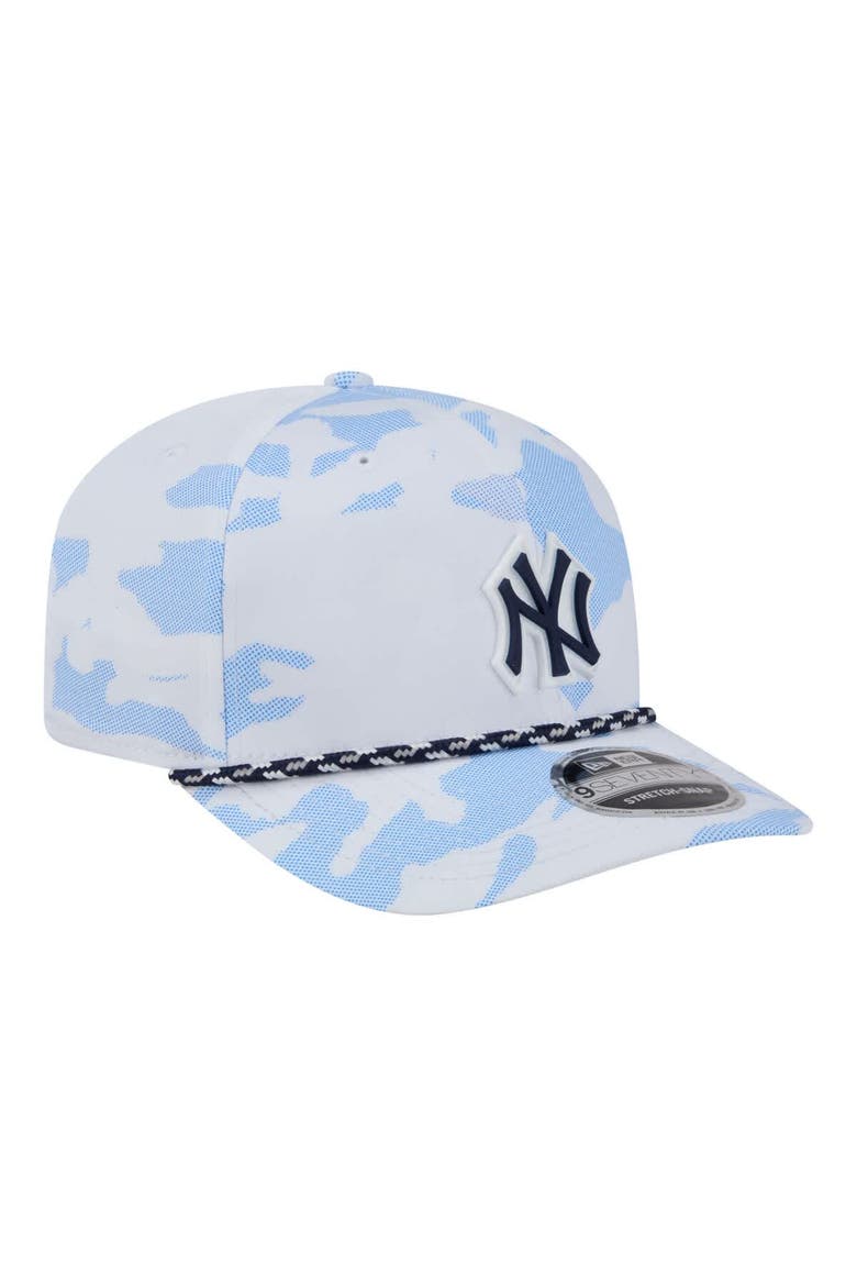 Men's New Era  White New York Yankees Camo Rope 9SEVENTY Adjustable Hat, Alternate, color, White