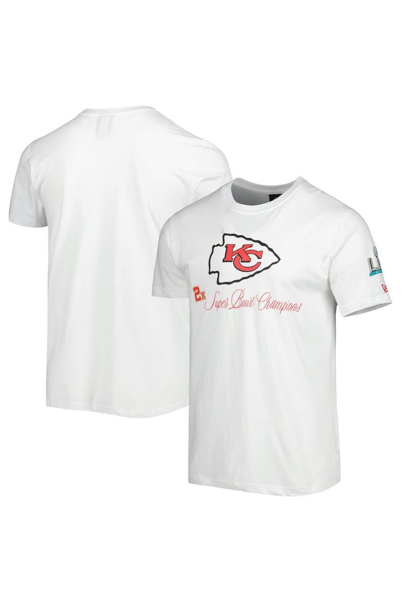 Men's New Era White Kansas City Chiefs Historic Champs T-Shirt, Main, color, White