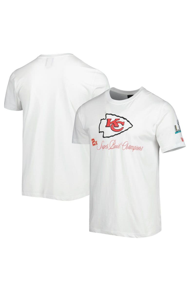 New Era Men's New Era White Kansas City Chiefs Historic Champs T-Shirt, Main, color, White