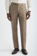 Canali Siena Regular Fit Wool Twill Dress Pants