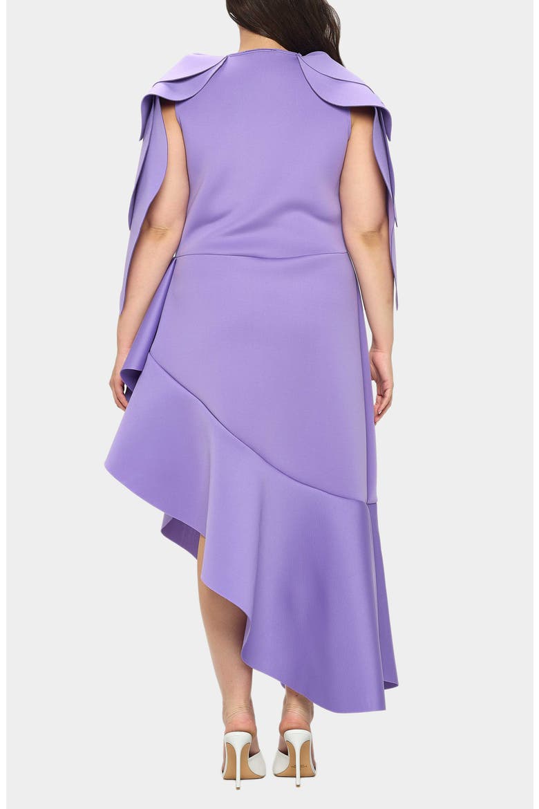 Kaskade Asymmetric Ruffle Dress, Alternate, color, LAVENDER