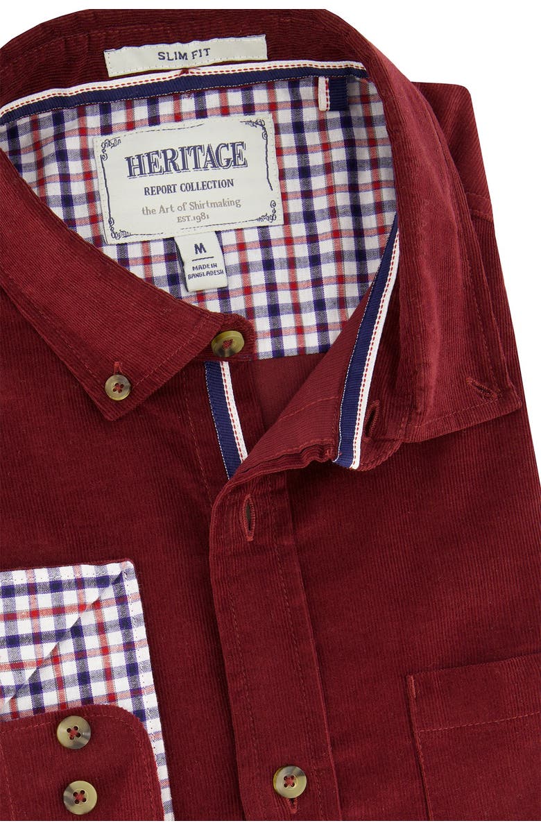Report Collection Corduroy Regular Fit Sport Shirt, Alternate, color, 