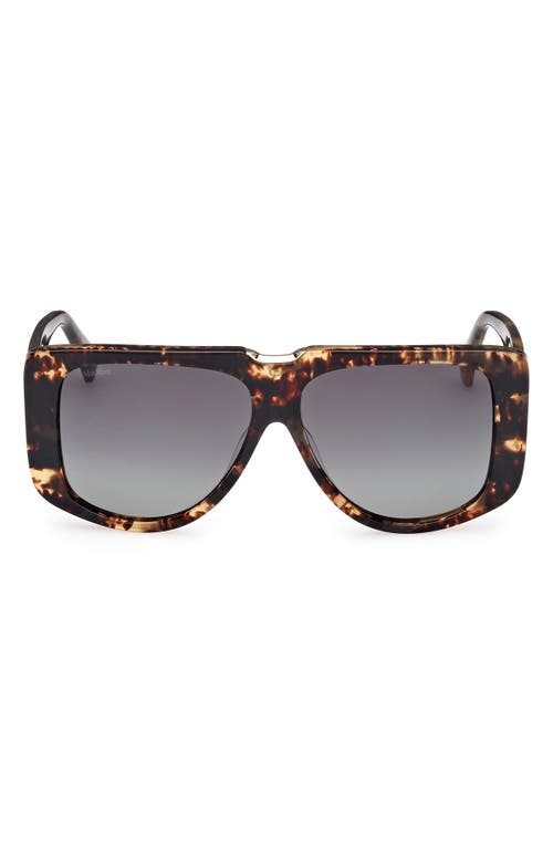 MAX MARA MAX MARA SPARK 57MM POLARIZED SHIELD SUNGLASSES 