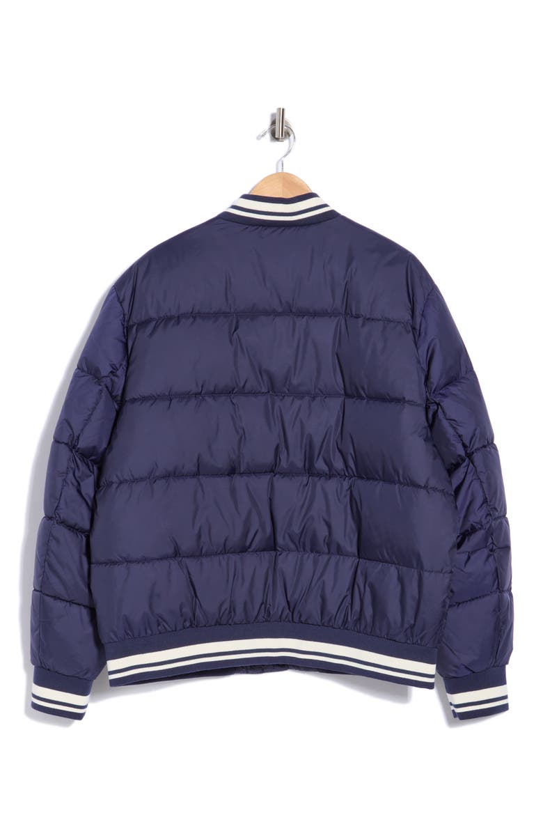 Quilted Puffer Jacket, Alternate, color, PEACOAT
