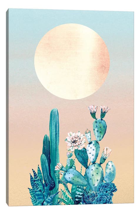 Desert Dawn Cactus II by Nature Magick Canvas Wall Art