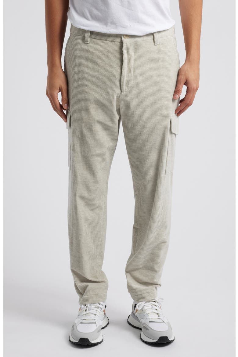 Pagol Cotton & Cashmere Corduroy Cargo Pants, Main, color, NATURAL