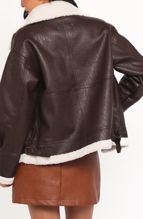 Petal And Pup Petal & Pup Baxter Faux Shearling Lined Jacket In Black