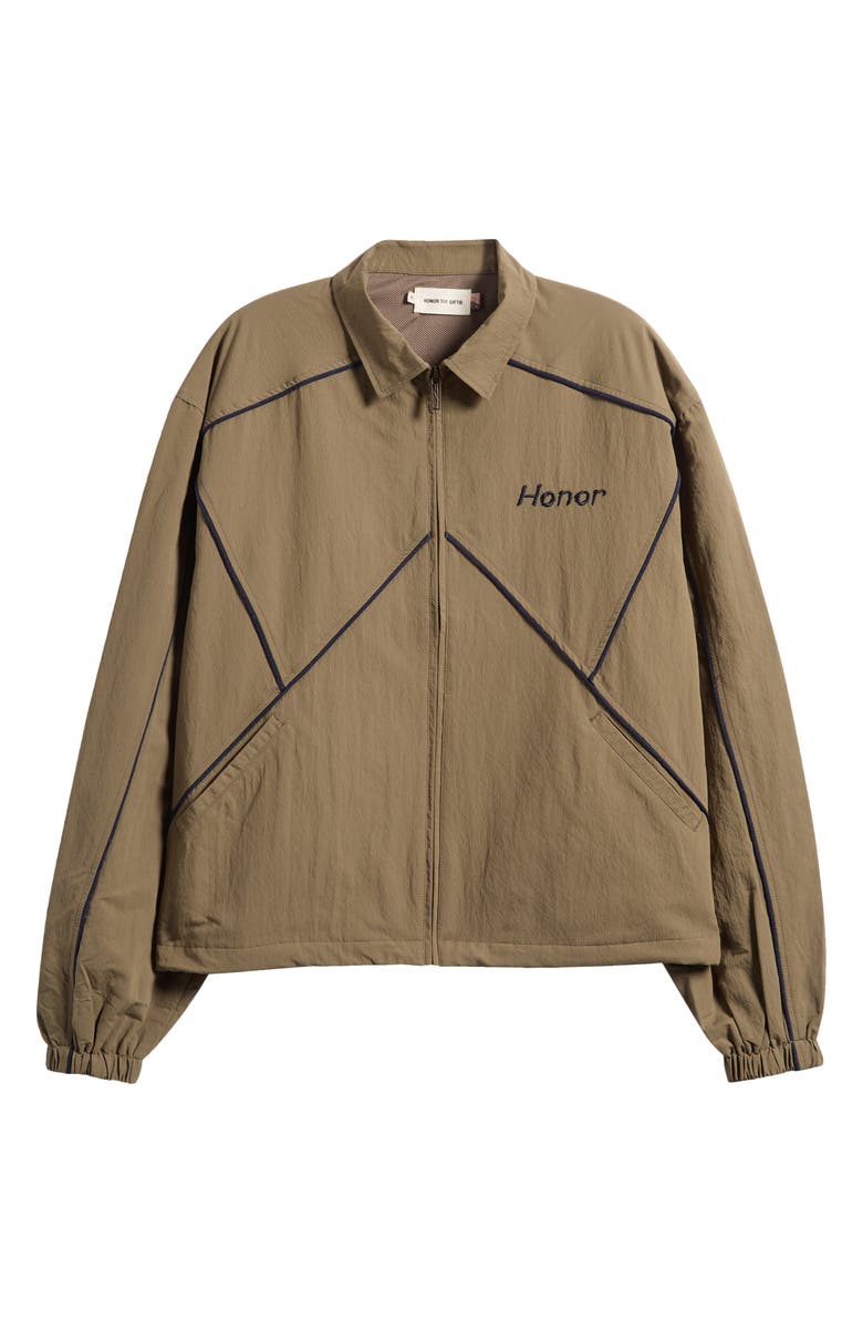 HONOR THE GIFT Growth Track Jacket, Alternate, color, Pebble