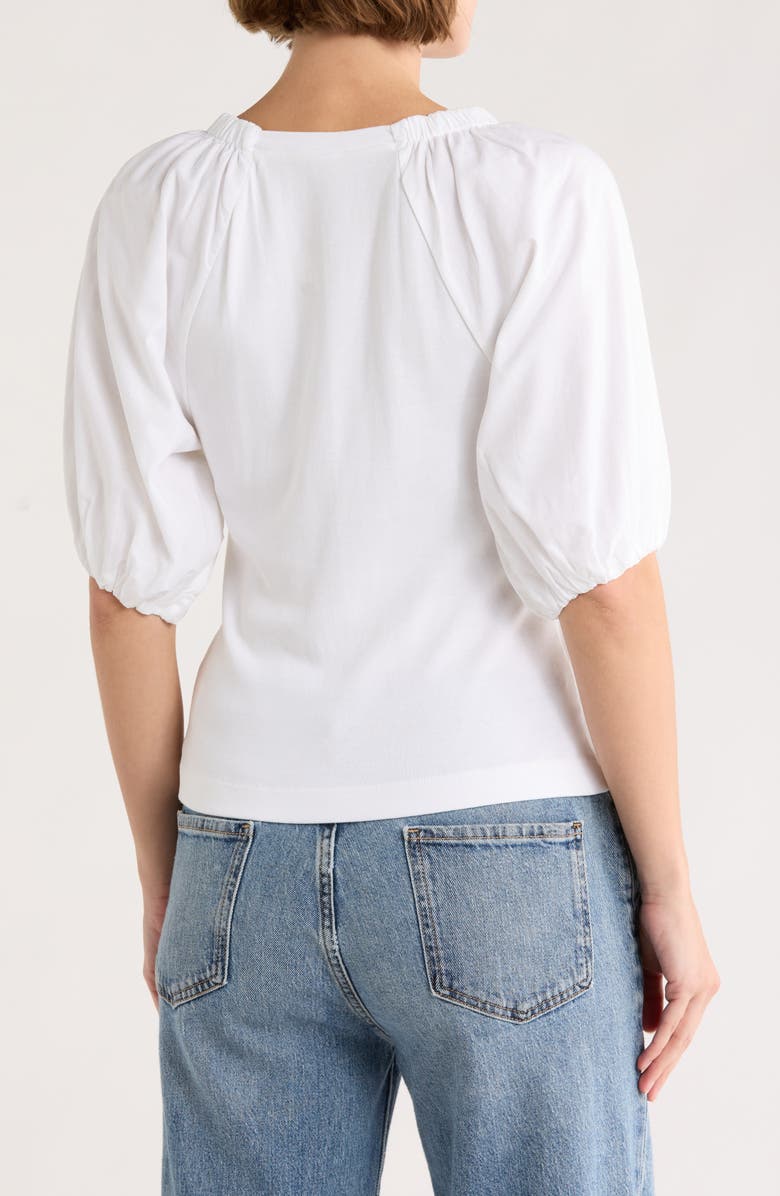 Joe's The Lila Mixed Media Top, Alternate, color, Optic White