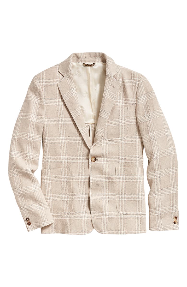 Billy Reid Archie Plaid Cotton & Linen Sport Coat, Alternate, color, 