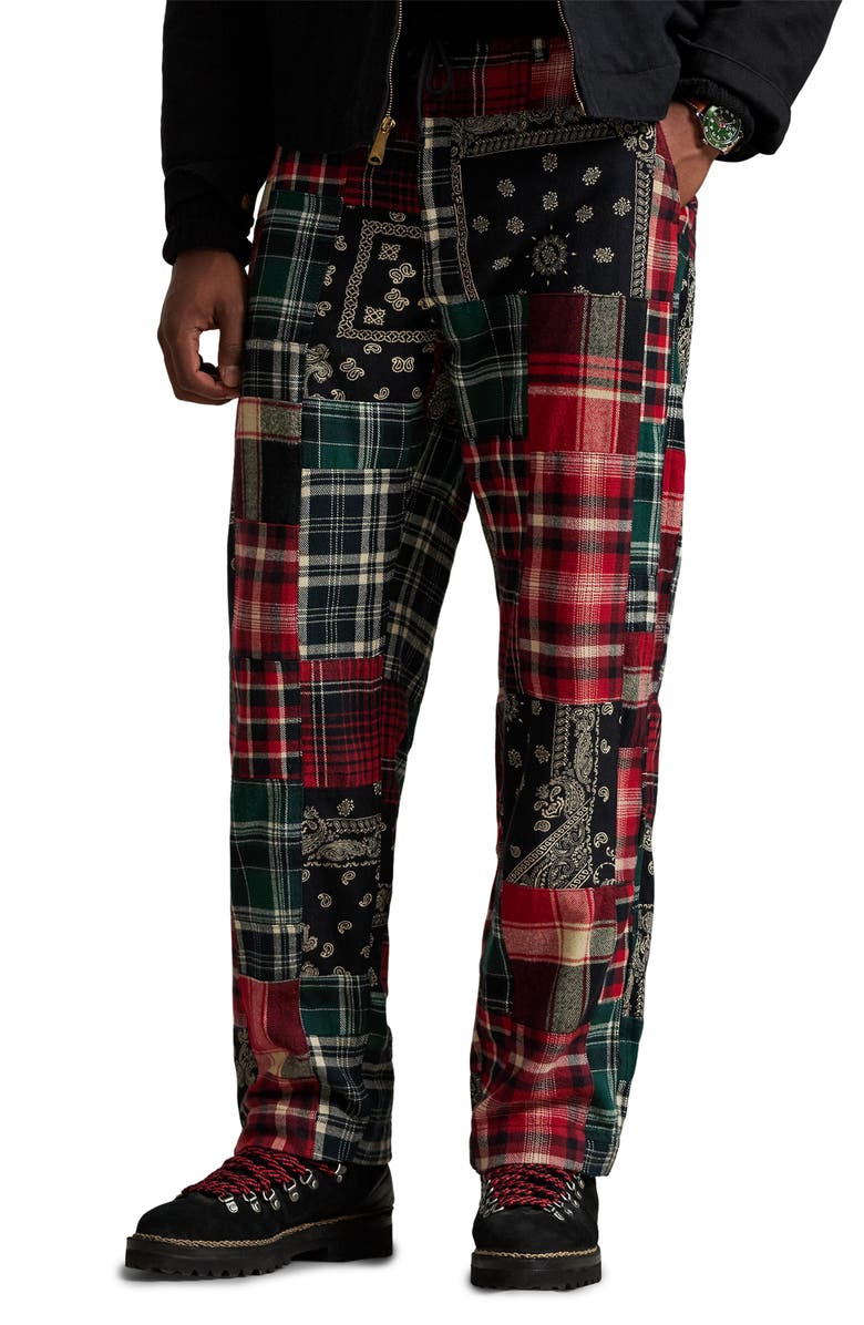 Polo Ralph Lauren Prepster Patchwork Pants, Main, color, Northwest Patchwork