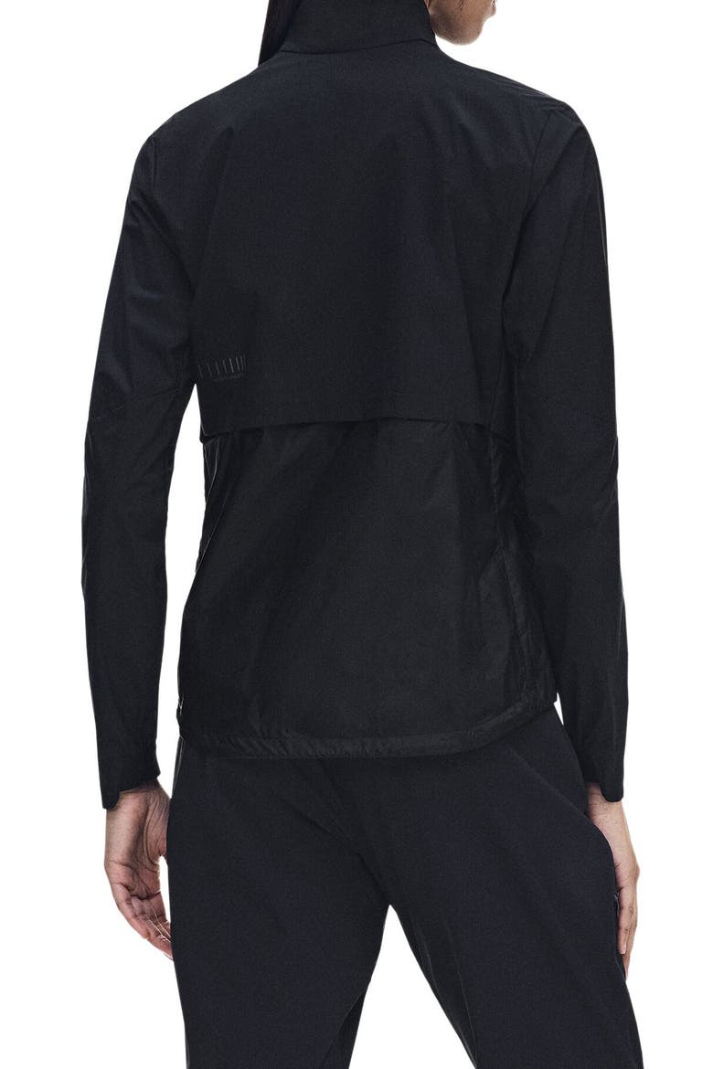 Weather Water Repellent Packable Hooded Jacket, Alternate, color, BLACK