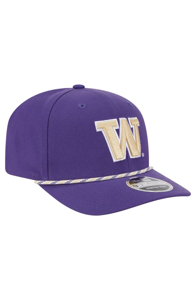 New Era Men's New Era Purple Washington Huskies Game Day Multi-Rope 9SEVENTY Stretch-Snap Hat, Alternate, color, Purple