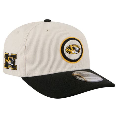 Men's New Era Cream/Black Missouri Tigers Loyal Corduroy 9SEVENTY Adjustable Hat