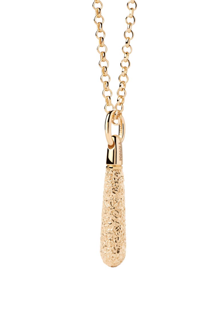 Popcorn Large Drop Pendant, Main, color, Gold