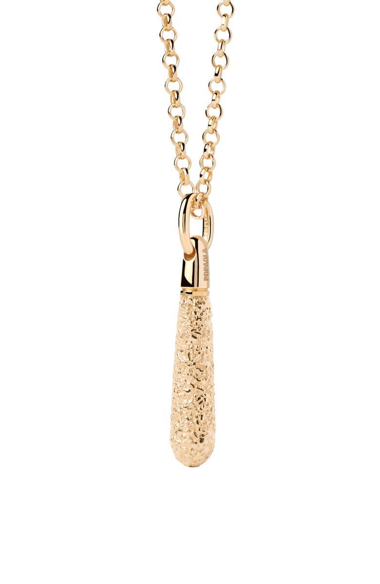 PDPAOLA Popcorn Large Drop Pendant, Main, color, Gold