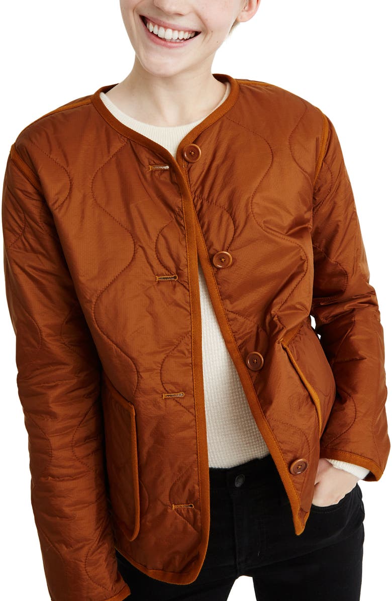 Madewell Quilted Liner Jacket, Main, color,