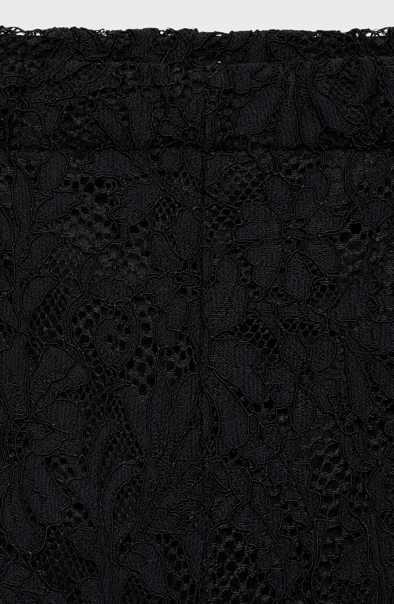 MANGO Sheer Lace Wide Leg Pants, Alternate, color,