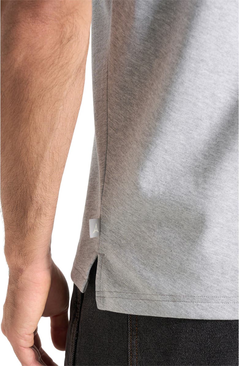 Manière De Voir Hugo Relaxed Fit Cotton T-Shirt With Pleat, Alternate, color, Grey