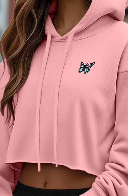 DALIX DALIX BUTTERFLY CROPPED HOODIE 