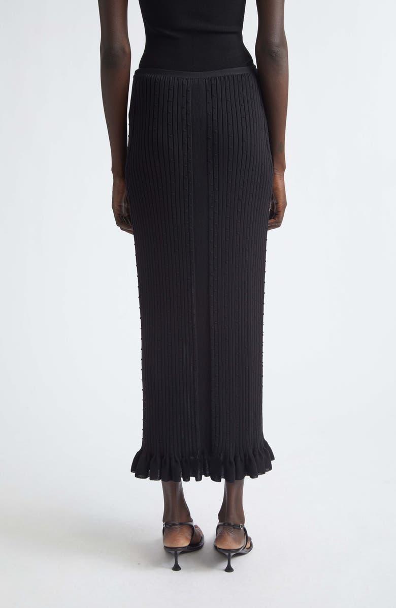 Proenza Schouler Monet Fine Bobble Knit Skirt, Alternate, color, Black