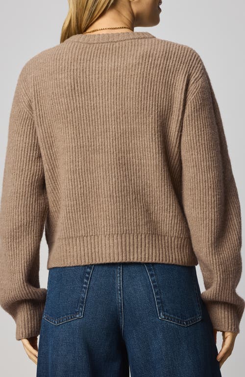 Splendid Stassi Satin Tie Cardigan In Brown