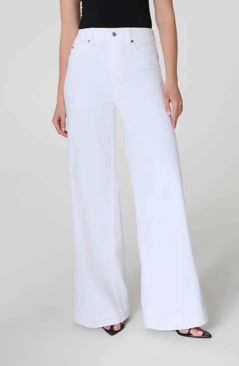 Pull-On High Waist Wide Leg Jeans