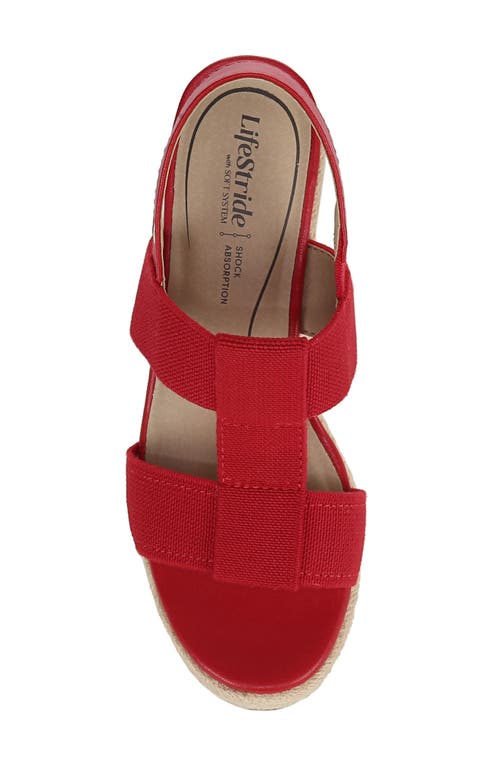 LIFESTRIDE LIFESTRIDE TALLULAH ESPADRILLE SLINGBACK PLATFORM WEDGE SANDAL