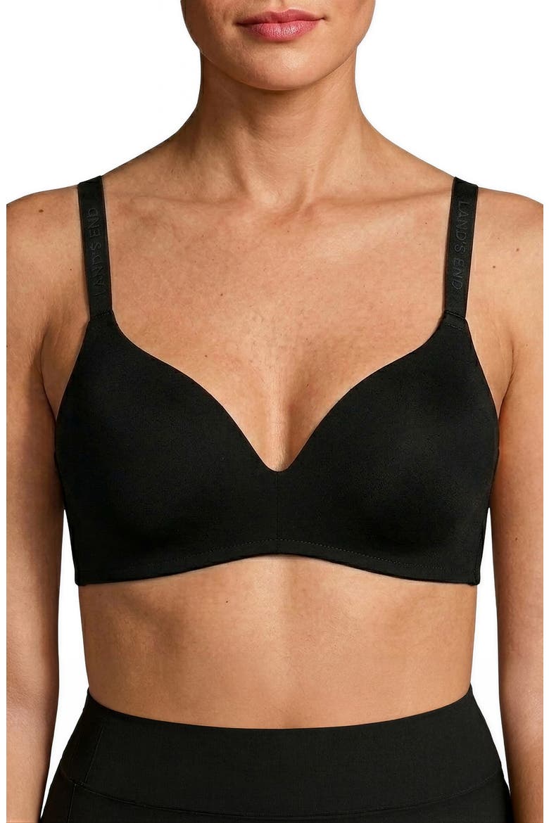 Soft Essential 3-Pack Assorted Bralettes, Main, color, CLAY/ NAVY/ BLACK