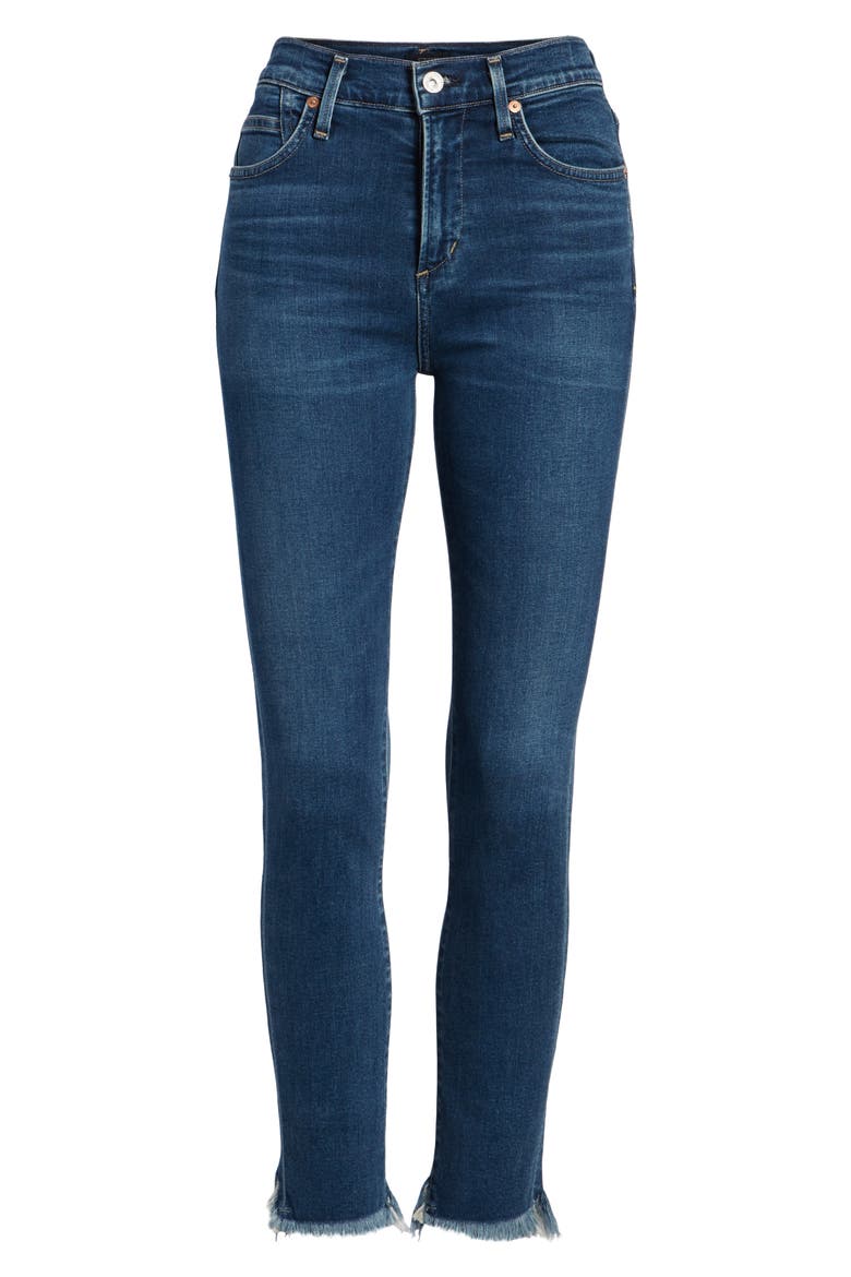 Rocket High Waist Crop Skinny Jeans, Alternate, color, FREQUENCY