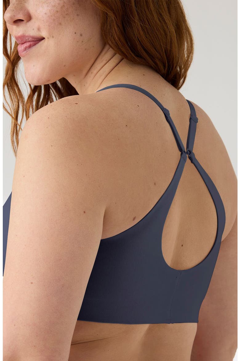 Soft Form Square Neck Wireless Bra, Alternate, color, NIGHTFAL