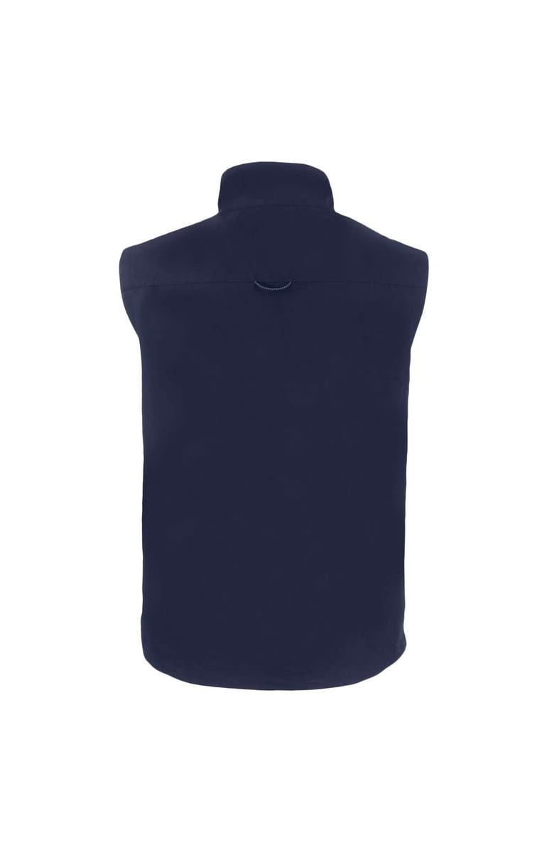 Cutter & Buck Men's Cutter & Buck  Navy Chicago Bears Throwback Big & Tall Charter Eco Full-Zip Vest, Alternate, color, 