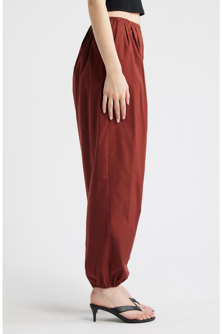 Stretch Cotton Joggers, Alternate, color, BURNT ORANGE