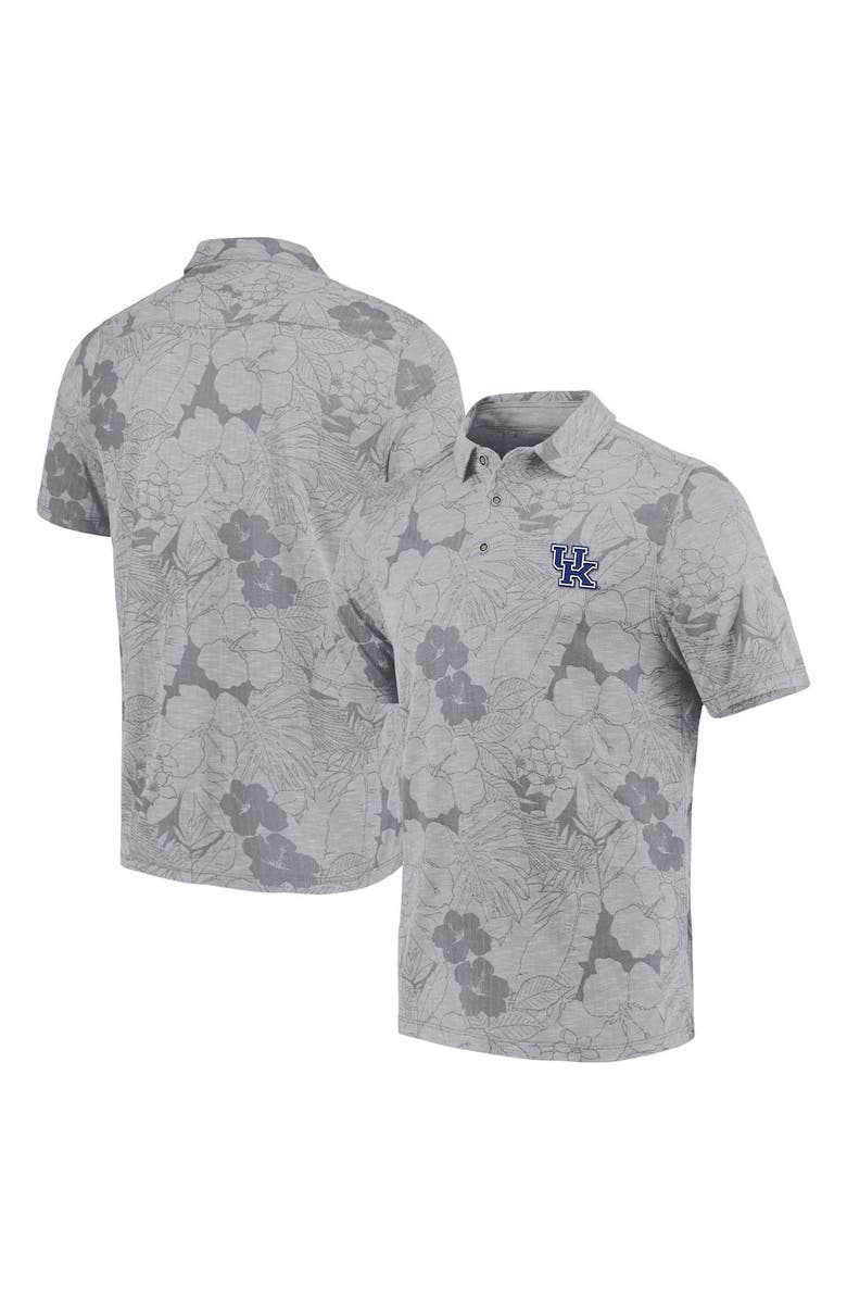 Tommy Bahama Men's Tommy Bahama Gray Kentucky Wildcats Miramar Blooms Polo, Alternate, color, Gray