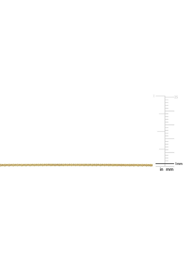 22-Inch Adjustable Cable Chain 14k Gold, Alternate, color, Yellow Gold