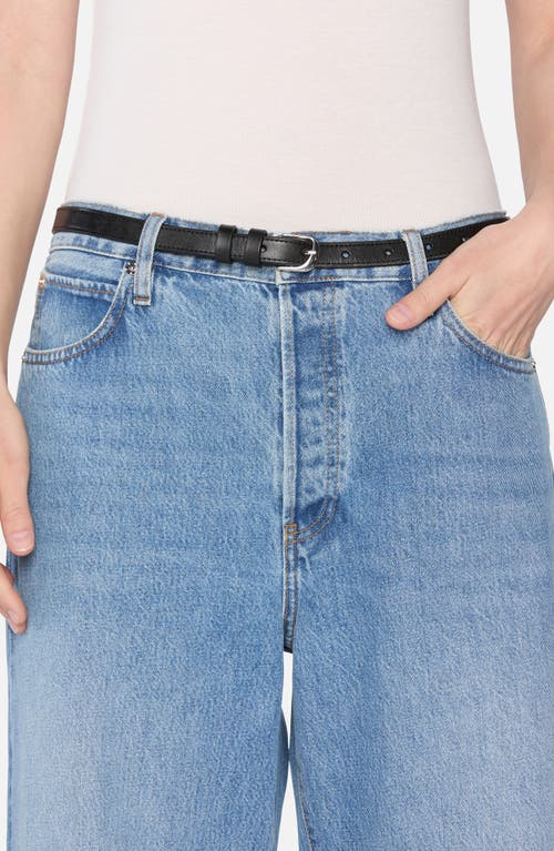 Frame The Loose High Rise Wide Leg Jeans In Rundown