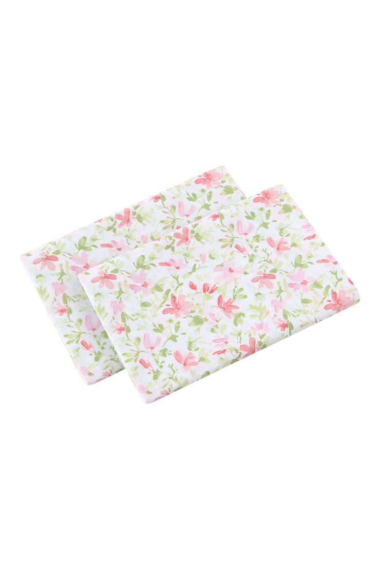 Norella Cotton Sheet Set, Alternate, color, PINK/ GREEN