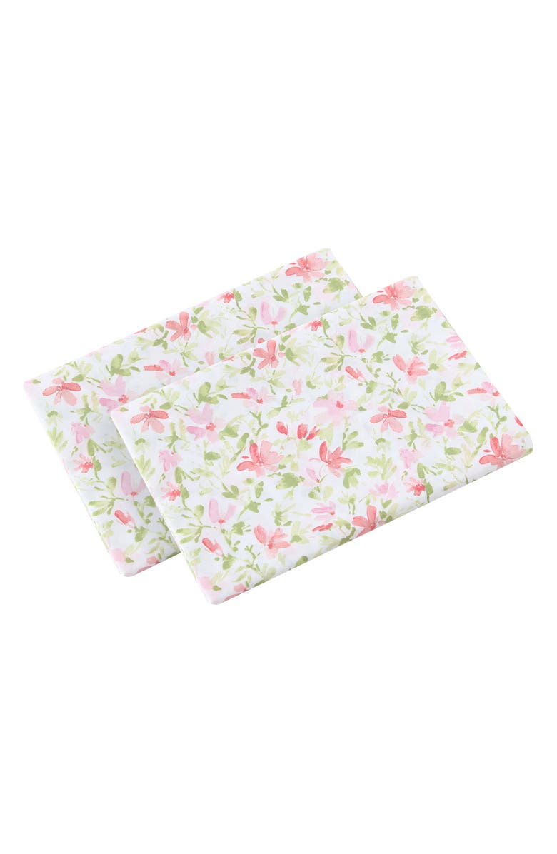 Laura Ashley Norella Cotton Sheet Set, Alternate, color, Pink/ Green