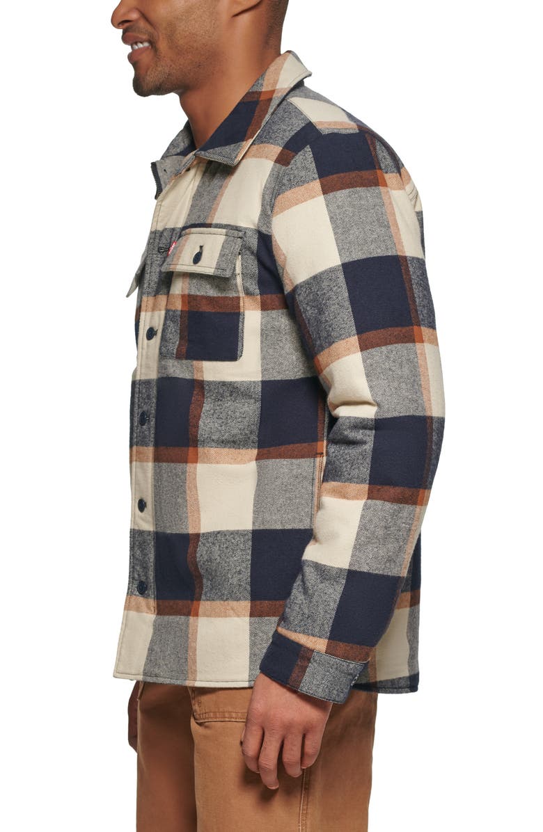 Levi's Quilt Lined Cotton Shacket, Alternate, color, Skater Plaid