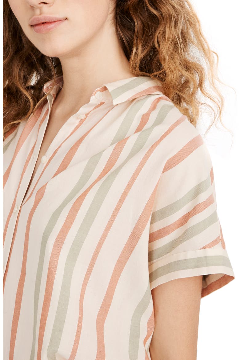 Central Multistripe Shirt, Alternate, color, LUCID PINK