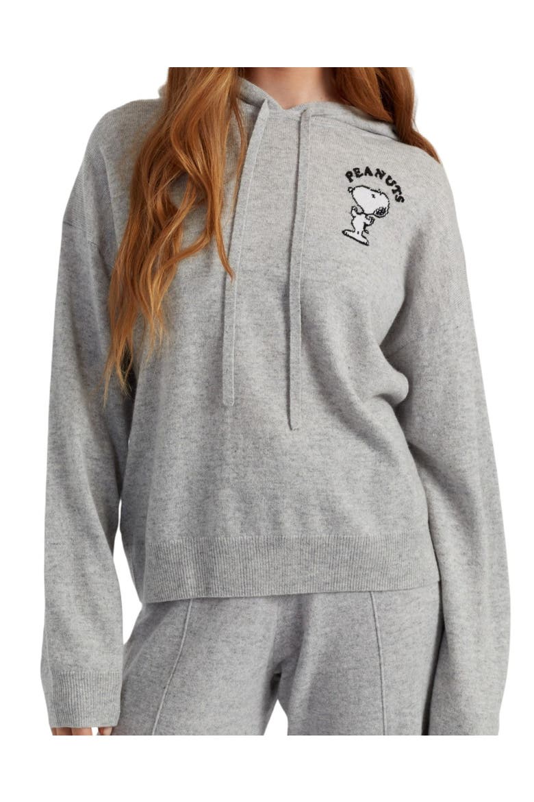 Peanuts Athletics Wool-Cashmere Hoodie, Main, color, Light Grey