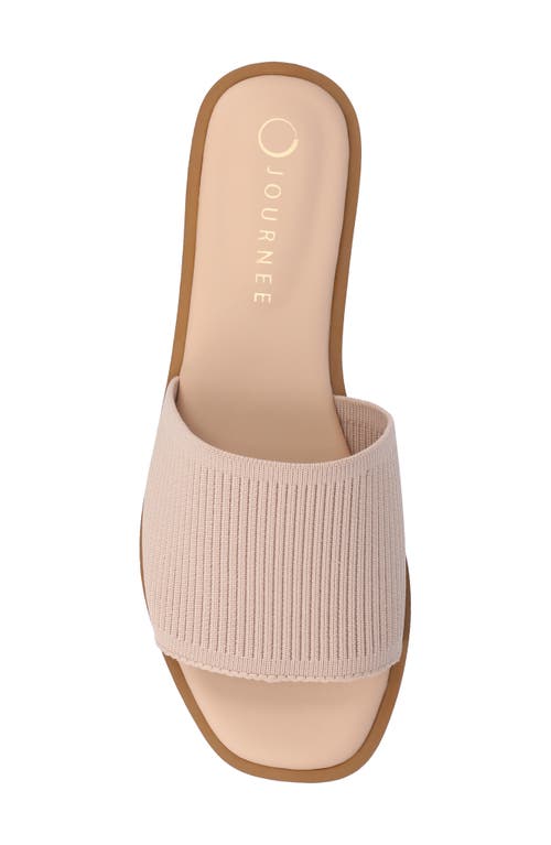 Journee Collection Prisilla Slide Sandal In Blush