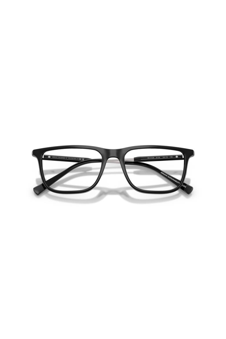54mm Rectangle optical glasses, Alternate, color, Black