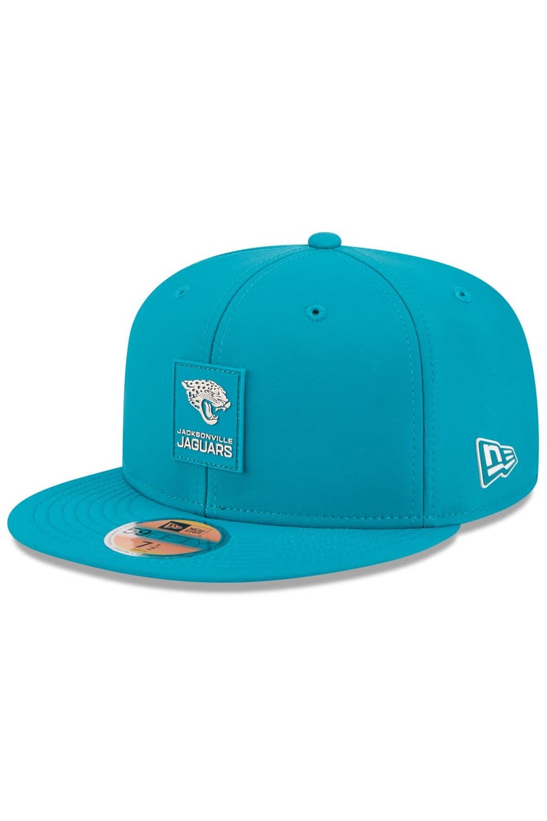 Men's New Era Teal Jacksonville Jaguars 2025 Sideline  59FIFTY Fitted Hat, Main, color, Teal